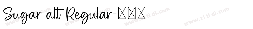 Sugar alt Regular字体转换